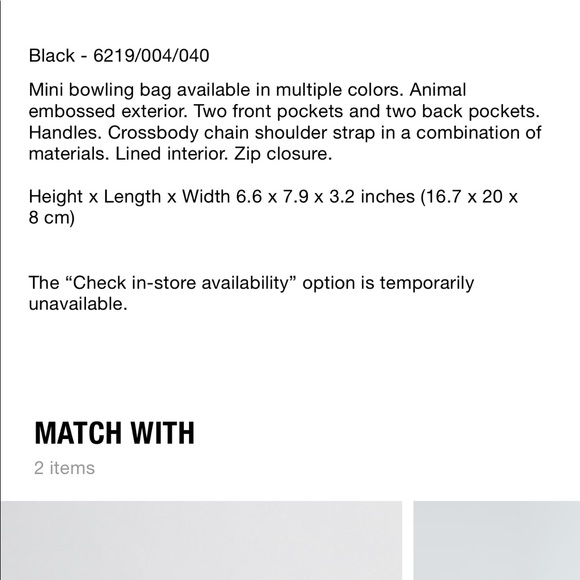 Zara embossed mini bowling bag - Picture 11 of 11